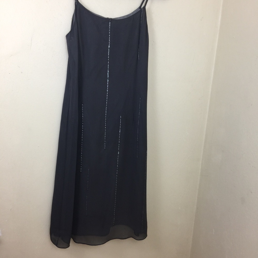 Trio New York. Gray Dress with Beads. Sz. 6.